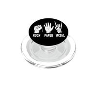 Rock Paper Metal Rock on PopSockets PopGrip pour MagSafe