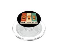 Rock Paper Metal Rock on PopSockets PopGrip pour MagSafe