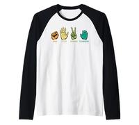 Rock Paper Scissors Flashbang Funny Gamer Gaming Meme Cadeau Manche Raglan
