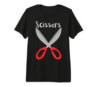 Rock Paper Scissors Group Halloween Costume Tee T-Shirt Haut de Gamme