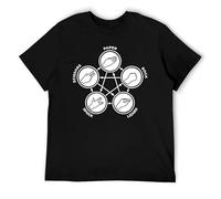 Rock Paper Scissors Lizard Spock Graphic T-shirt pour homme - T-shirt de jeu de stratégie amusant, Style noir, 6XL