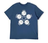Rock Paper Scissors Lizard Spock Graphic T-shirt pour homme - T-shirt de jeu de stratégie amusant, Style marine, XXL