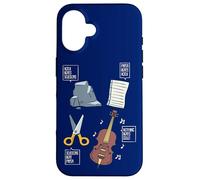 Rock Paper Scissors Nothing Beats Violoncelle Orchestre Musique Coque pour iPhone 16