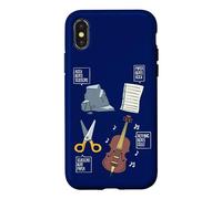 Rock Paper Scissors Nothing Beats Violoncelle Orchestre Musique Coque pour iPhone X/XS