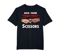 Rock Papier Ciseaux Drôle Lesbienne Fierté LGBT T-Shirt, Homme Grandes Tailles, Noir, 4X Tall