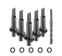 Rock Pierre Splitter Ensemble de cales fendage roche | Cale de fendage de roche avec foret for briser la pierre et le béton(16mm Drill Bit Set)