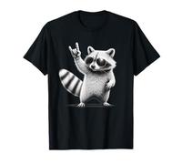 Rock Raccoon jouant de la guitare Funny Music Lover Tee T-Shirt