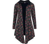 Rock Rebel by EMP Femme cardigan noir avec imprimé cerises-tête de mort allover S