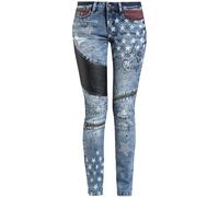 Jean de Rock Rebel by EMP - Skarlett - W27L32 à W31L32 - pour Femme - bleu W28L32
