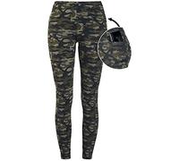 Rock Rebel by EMP Femme Leggings Camo Olive avec Poches latérales