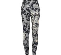 Rock Rebel by EMP Femme Leggings Noir/Gris à Grand Motif L