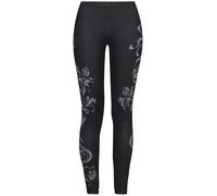 Rock Rebel by EMP Femme Leggings Noirs avec Ornements S