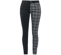 Rock Rebel by EMP Femme Pantalon Noir-Gris W27L32