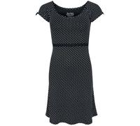 Rock Rebel by EMP Femme Robe Noire avec nœud et Ceinture S