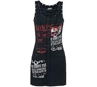 Rock Rebel by EMP Femme Robe Noire Rock avec laçage 4XL