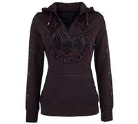 Sweat-shirt à capuche de Rock Rebel by EMP - Never Regret - S à 3XL - pour Femme - bordeaux XL