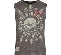 Rock Rebel by EMP Homme débardeur Gris avec Broderies L
