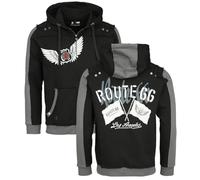 Rock Rebel by EMP Homme Sweat à Capuche Noir avec Grand Backprint S