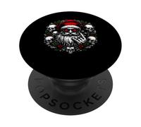 Rock & Roll Couronne de Père Noël Gothique PopSockets PopGrip Adhésif