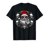 Rock & Roll Couronne de Père Noël Gothique T-Shirt