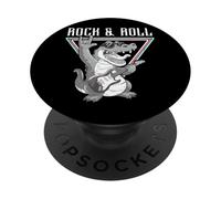 Rock & Roll Crocodile Triangle Cool pour Guitare PopSockets PopGrip Adhésif
