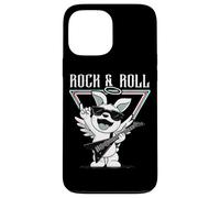 Rock & Roll Cute Angel Dog Guitare Coque pour iPhone 13 Pro Max