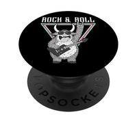 Rock & Roll Fun Bull Guitarist Icône PopSockets PopGrip Adhésif