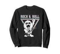 Rock & Roll Fun Guitare Lion Cartoon Sweatshirt