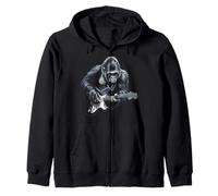 Rock & Roll Gorilla Guitarist Guitare de Musique Vintage Rock & Roll Sweat à Capuche