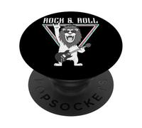 Rock & Roll Lion Lunettes de Soleil Guitare PopSockets PopGrip Adhésif