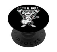 Rock & Roll Monkey Guitare Fun PopSockets PopGrip Adhésif