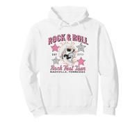 Rock & Roll Skull Stars Rock Fest Tour Vintage Sweat à Capuche