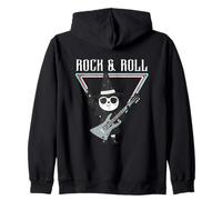 Rock & Roll Squelette Magicien Style Halloween Sweat à Capuche
