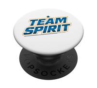Rock & Roll Your Healthy Life Style Team Spirit Bleu Doré PopSockets PopGrip Adhésif