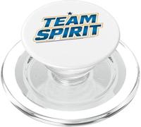 Rock & Roll Your Healthy Life Style Team Spirit Bleu Doré PopSockets PopGrip pour MagSafe