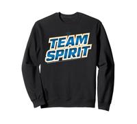 Rock & Roll Your Healthy Life Style Team Spirit Bleu Doré Sweatshirt