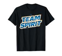 Rock & Roll Your Healthy Life Style Team Spirit Bleu Doré T-Shirt