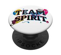 Rock & Roll Your Healthy Life Style Team Spirit Splash PopSockets PopGrip Adhésif