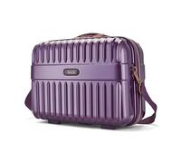 Rock Selene Valise à coque rigide - Design élégant, roues pivotantes à 360°, poignée télescopique, finition métallique, accents en cuivre et serrure à combinaison TSA - S, M, L et Vanity, violet