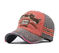 Rock Shark 1969 Casquette de baseball classique réglable snapback style vintage en coton délavé pour homme et femme