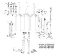 Rock Shox R5555040 Pièce de Montage de Suspension Mixte Adulte, Noir, 170 mm