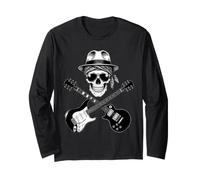 Rock Skull and Crossed Guitars Manche Longue