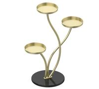 Rock Slab Iron Balcony Succulent Green Ivy Flower Pot Rack Floor Standing Flower Rack Storage Rack Flower Rack(C)