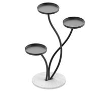 Rock Slab Iron Balcony Succulent Green Ivy Flower Pot Rack Floor Standing Flower Rack Storage Rack Flower Rack(A)