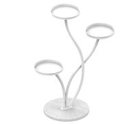 Rock Slab Iron Balcony Succulent Green Ivy Flower Pot Rack Floor Standing Flower Rack Storage Rack Flower Rack(B)