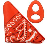 Rock Solid The Code - Anneau pénien en silicone avec bandana assorti | Anneau en C extensible sans danger pour le corps pour des érections plus longues, plus dures, un retard et un boost d'endurance
