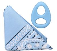 Rock Solid The Code - Anneau pénien en silicone avec bandana assorti | Anneau en C extensible sans danger pour le corps pour des érections plus longues, plus dures, un retard et un boost d'endurance
