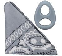 Rock Solid The Code - Anneau pénien en silicone avec bandana assorti | Anneau en C extensible sans danger pour le corps pour des érections plus longues, plus dures, un retard et une augmentation de