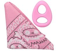Rock Solid The Code - Anneau pénien en silicone avec bandana assorti | Anneau en C extensible sans danger pour le corps pour des érections plus longues, plus dures, un retard et un boost d'endurance