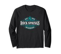 Rock Springs Wyoming Western Cowboy Souvenir Manche Longue